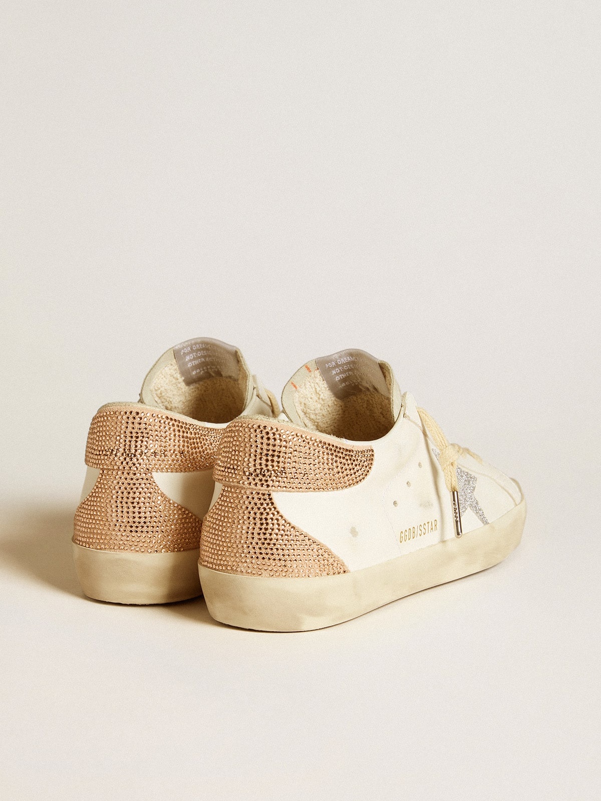 Super-Star in leather with Swarovski crystal star and heel tab - 4