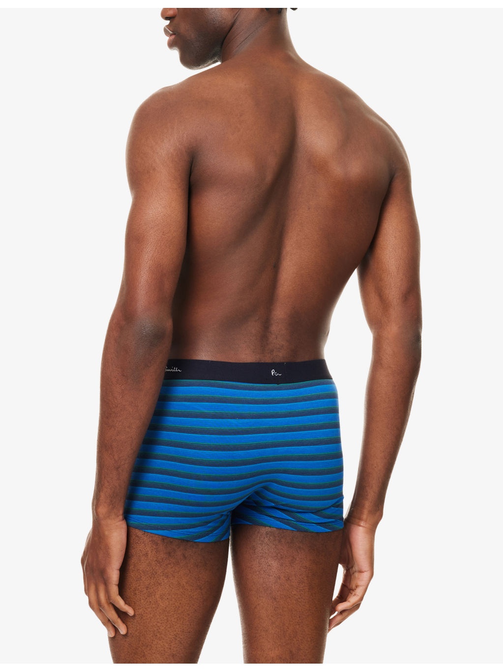 Striped Logo-Branded Pack Of Three Cotton-Jersey Trunks - 3