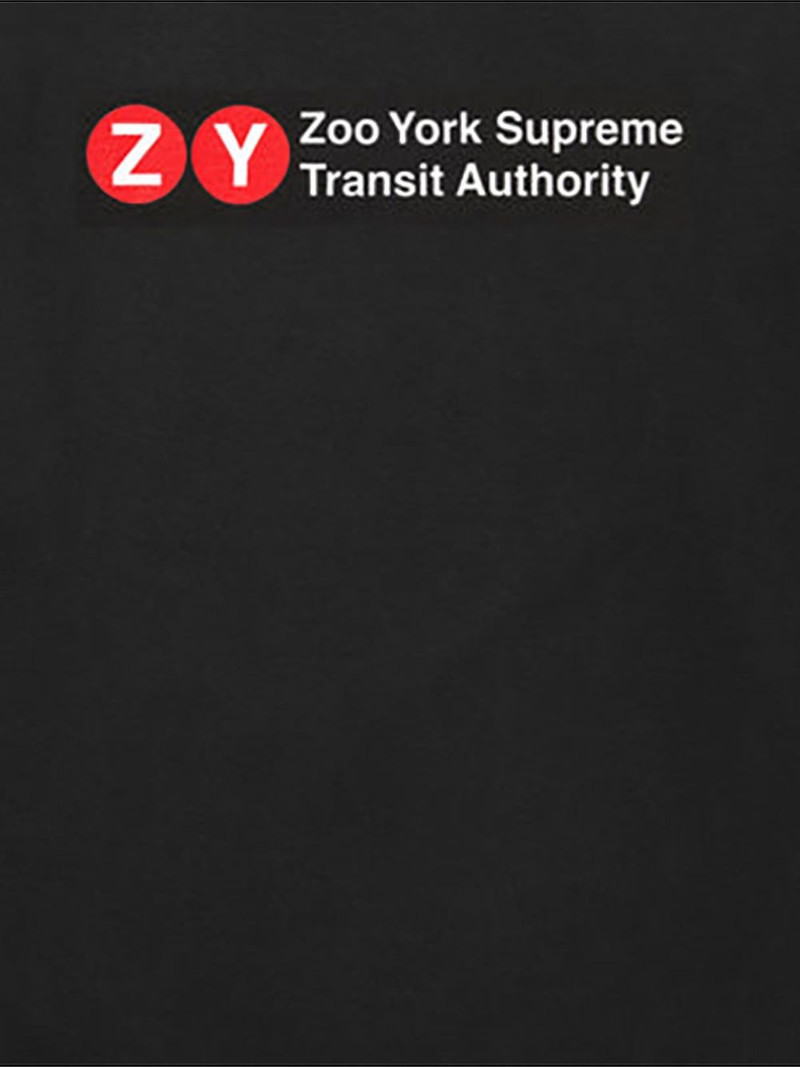 Supreme Zoo York Transit "SS 25 - Black" T-shirt outlook