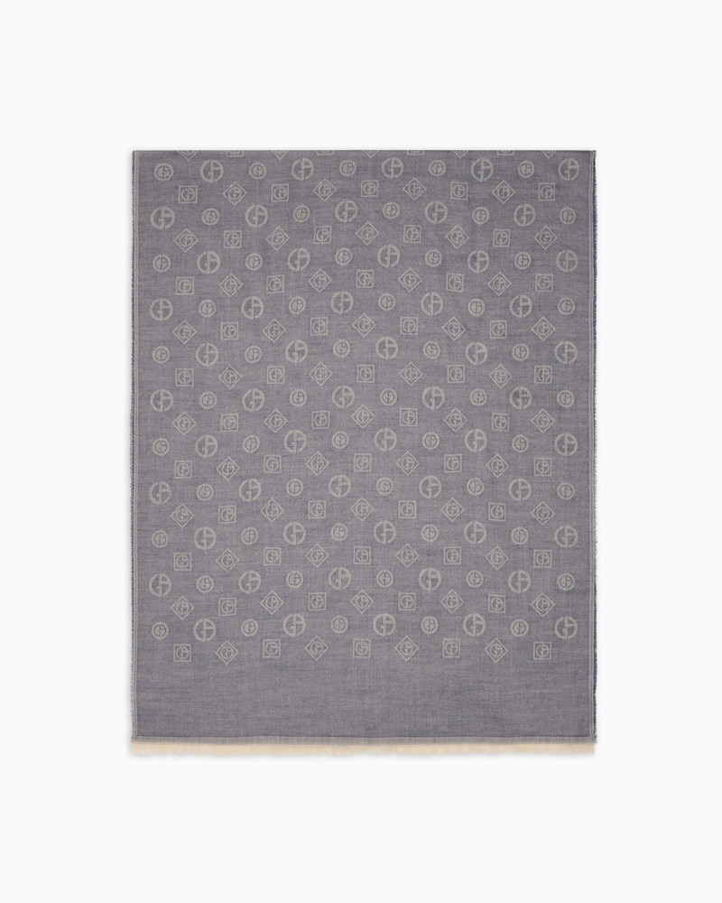 JACQUARD CASHMERE STOLE 1