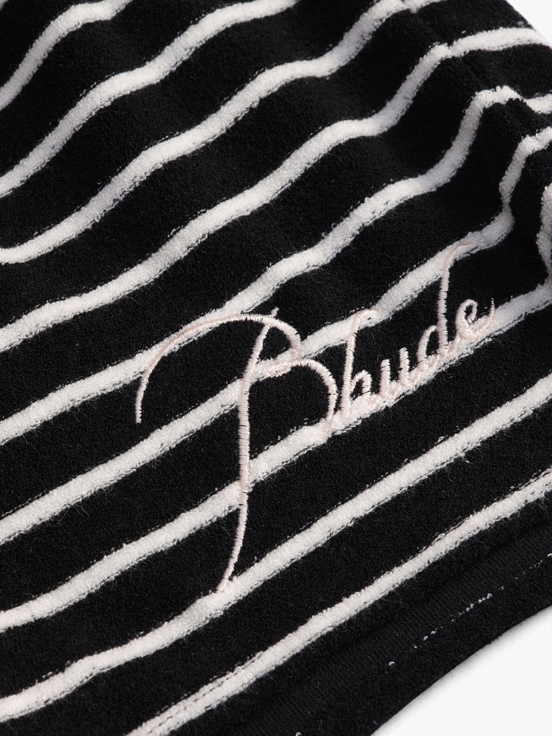 RHUDE STRIPE TOWEL SHORT 5