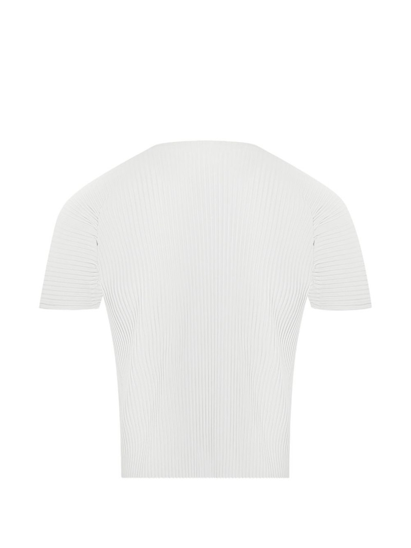 ISSEY MIYAKE pleated basic T-shirt outlook