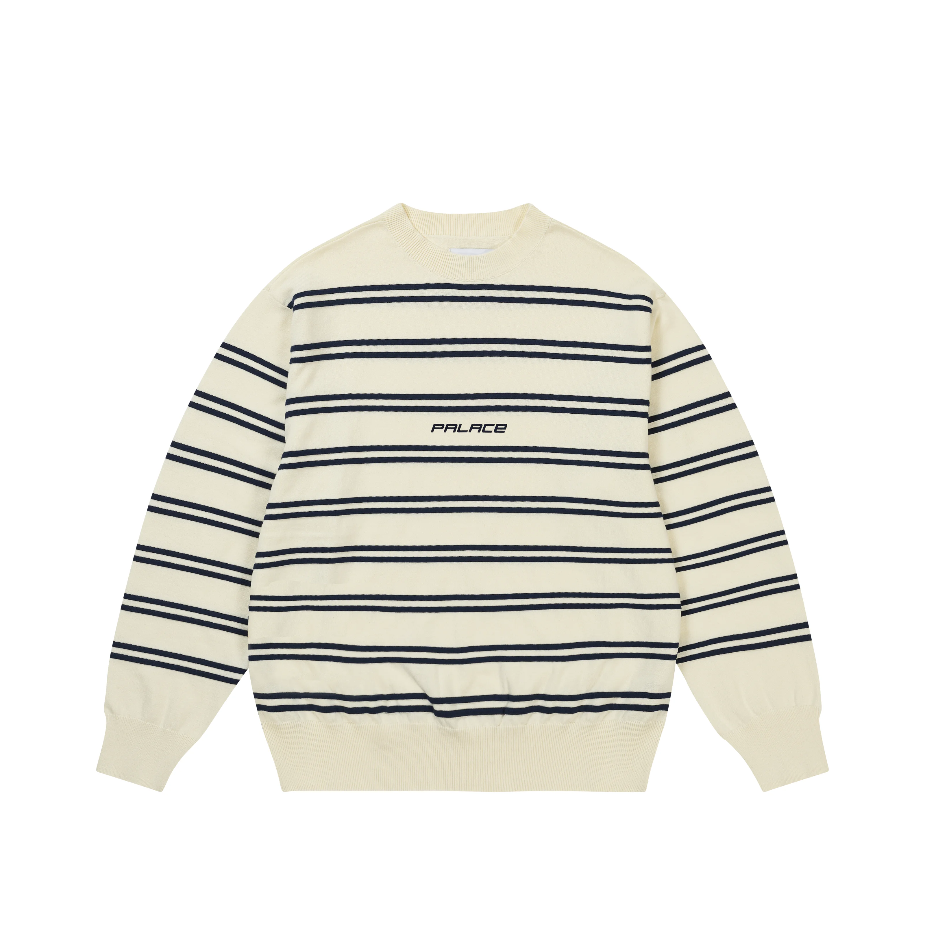 P-STRIPE KNIT BEIGE - 1