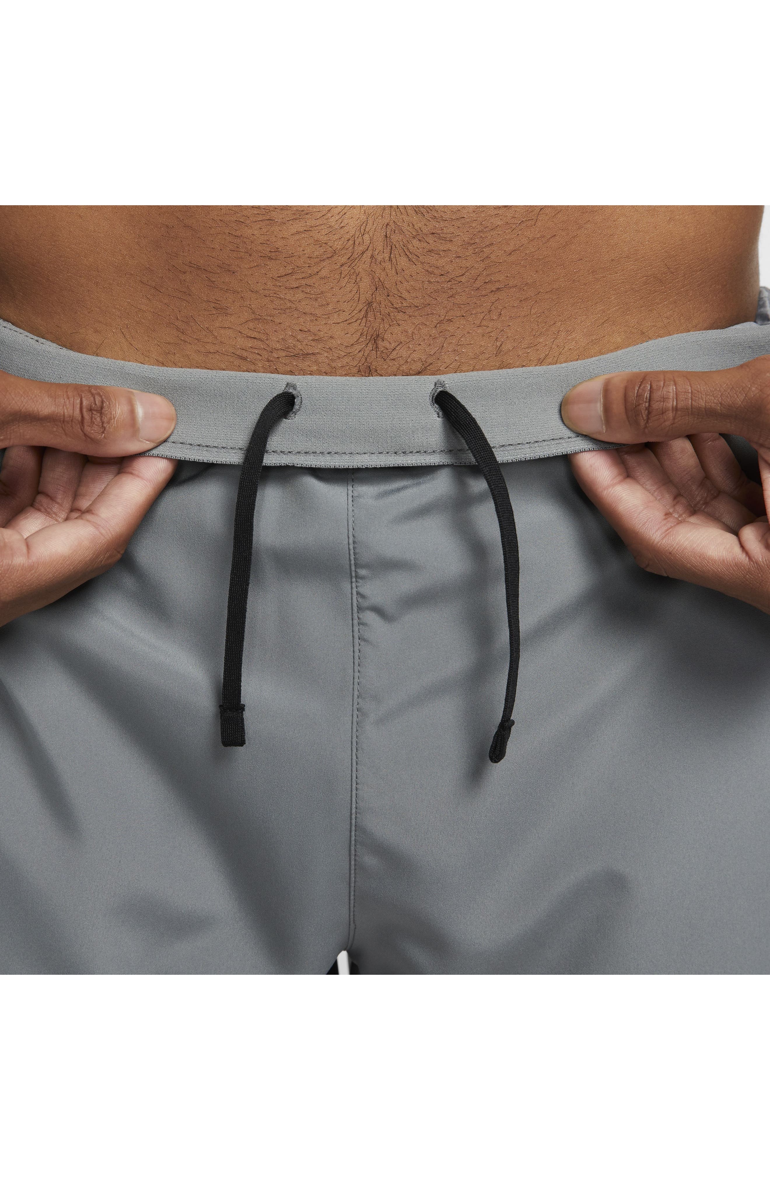 Nike Dri-FIT Challenger 5-Inch Brief Lined Shorts in Smoke Grey/Smoke Grey/Black at Nordstrom - 7