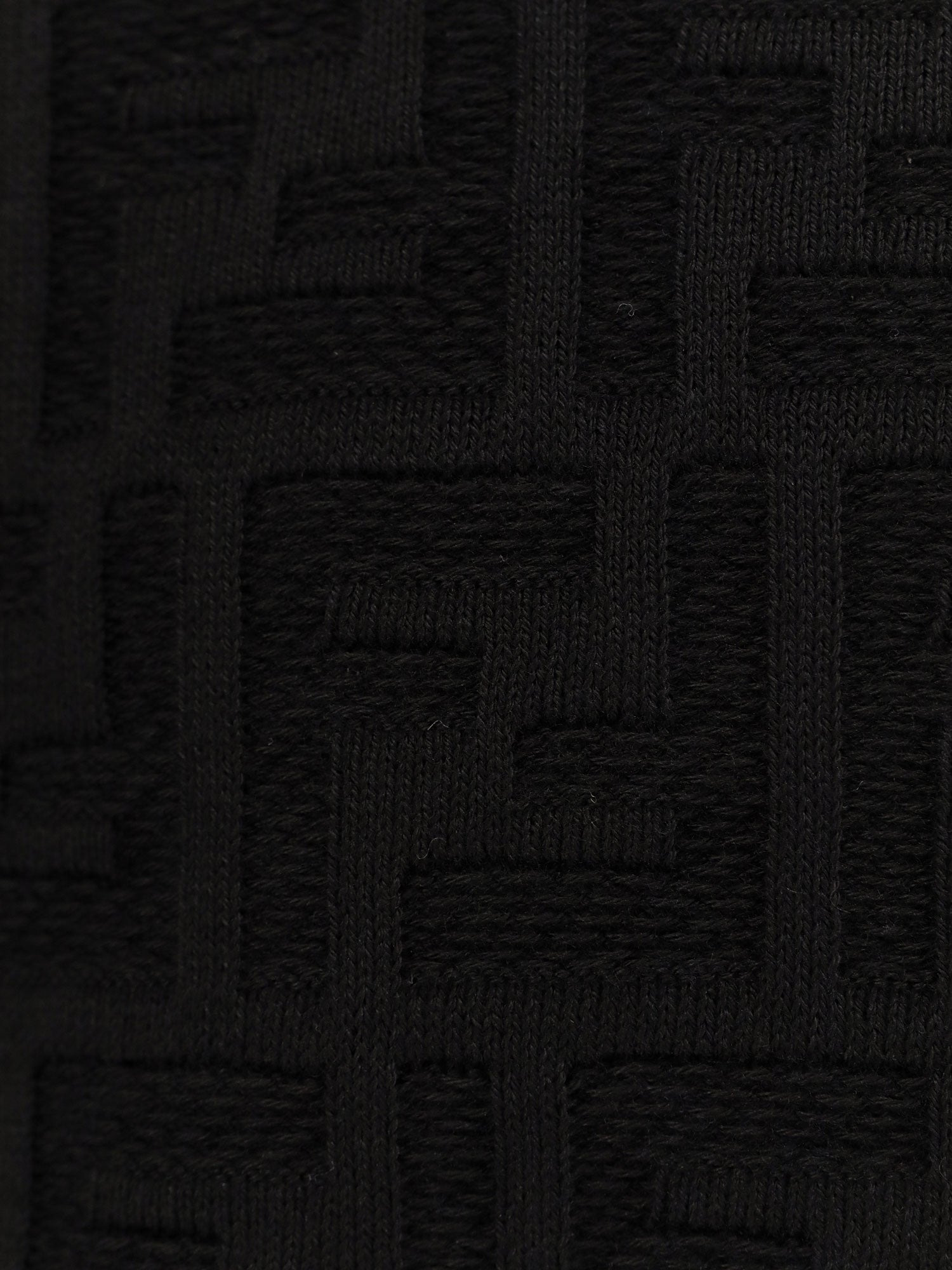 COTTON SWEATER WITH FF JACQUARD EFFECT - 3