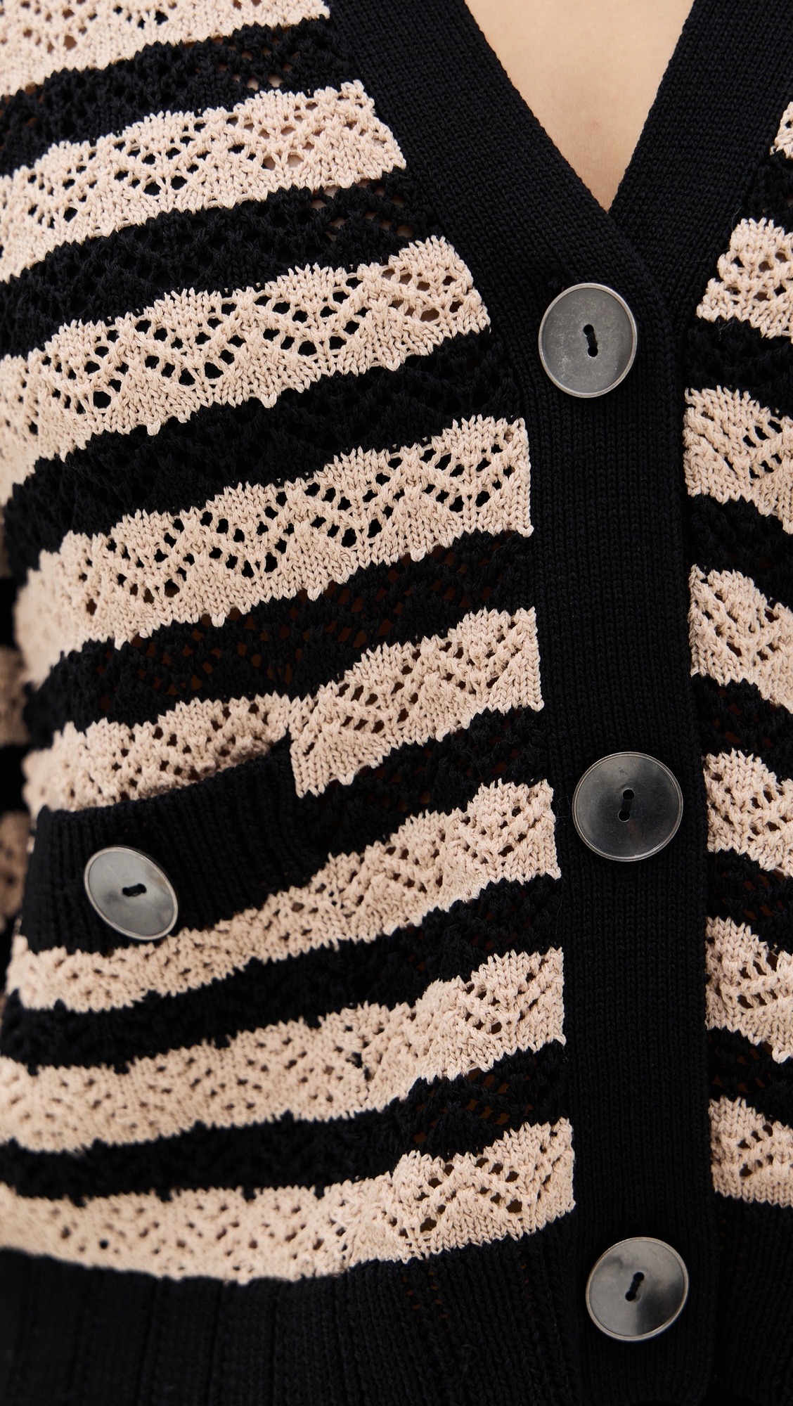 Orla Pointelle Knit Cardigan - 5