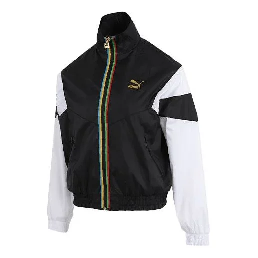 (WMNS) PUMA Woven Thin and light Sports Jacket Black 599065-01 - 1