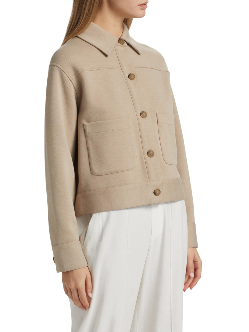 Women's Button-Front Crop Jacket - Light Sandbar 4