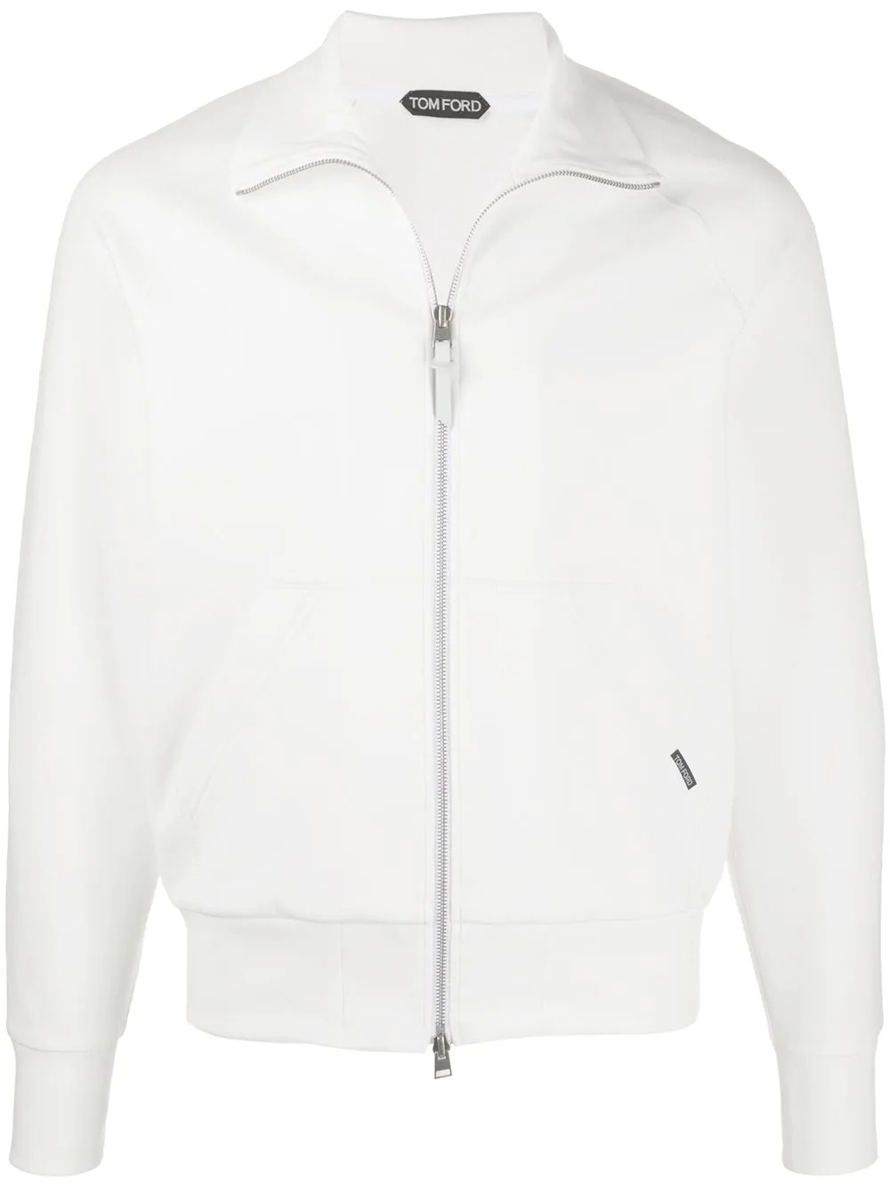 funnel-neck zipped jacket - 1