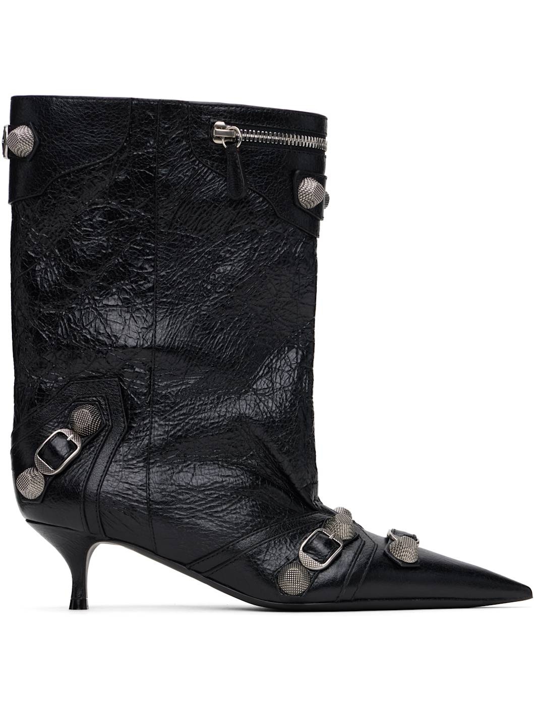 Black Cagole Wide 50mm Boots - 1