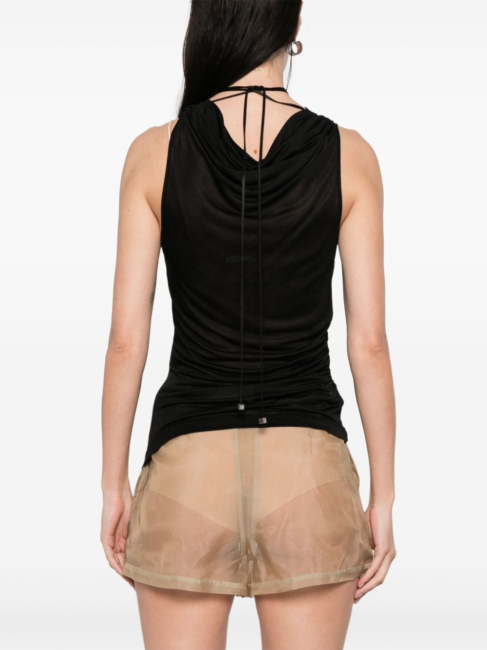 cowl-neck tank top - 4