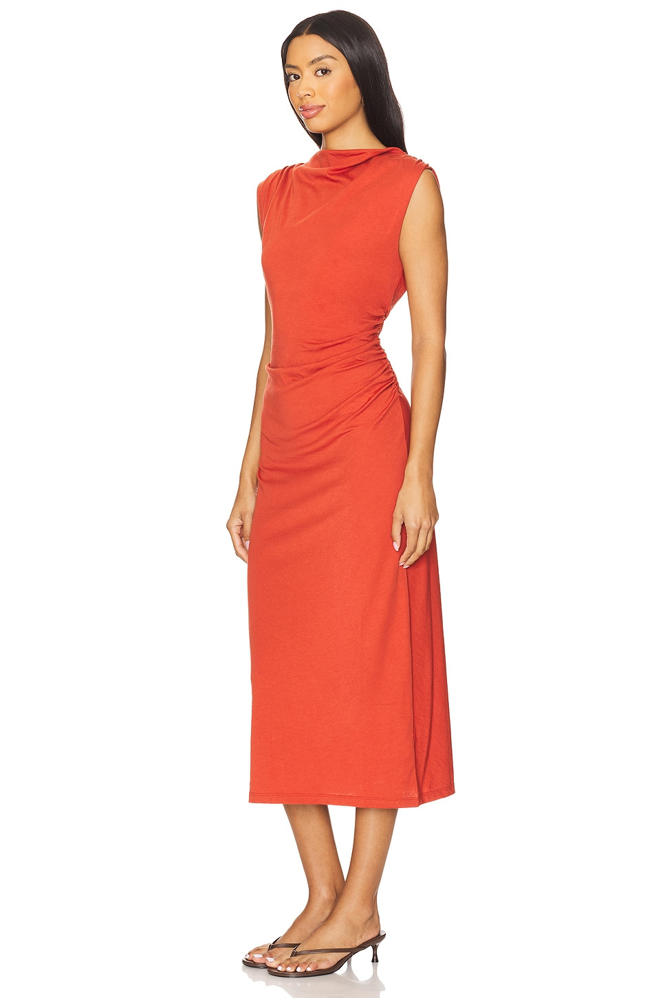 Cowl Neck Muscle Tee Dress - 2