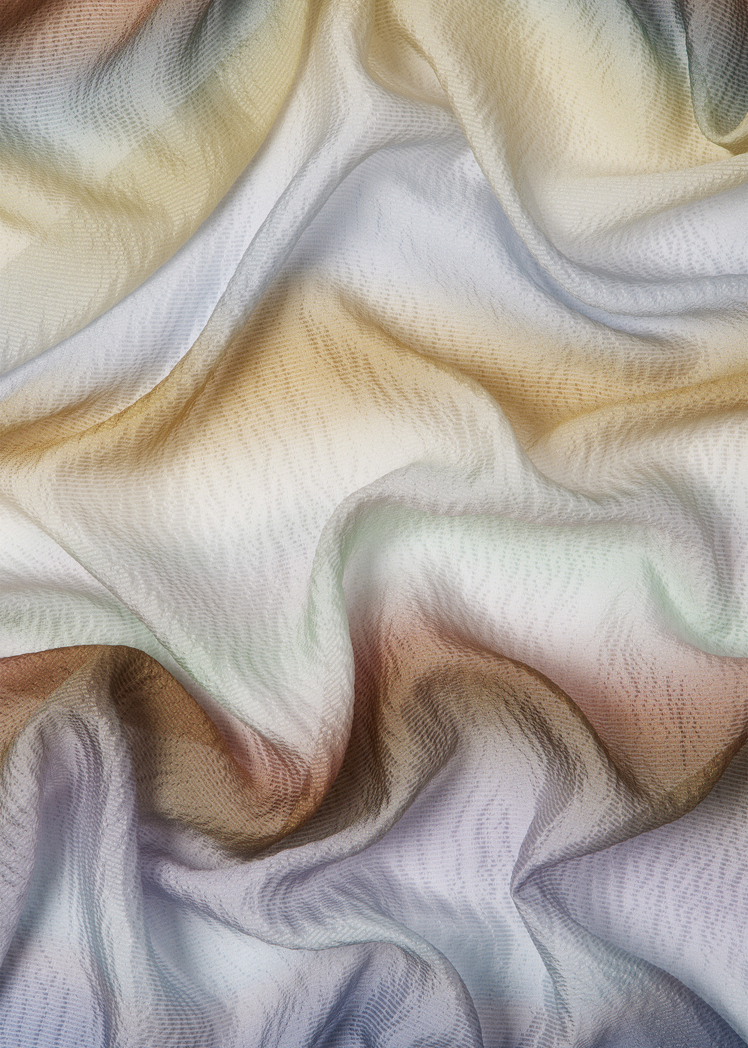 Women's 'Smith Stripe' Crinkle Silk Scarf - 3
