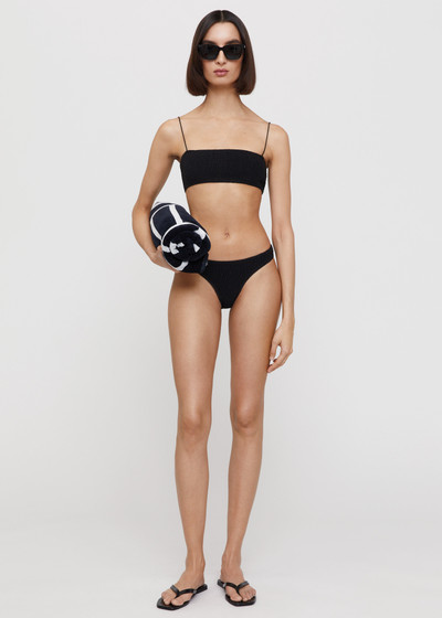 Totême Smocked mini bikini bottoms black outlook