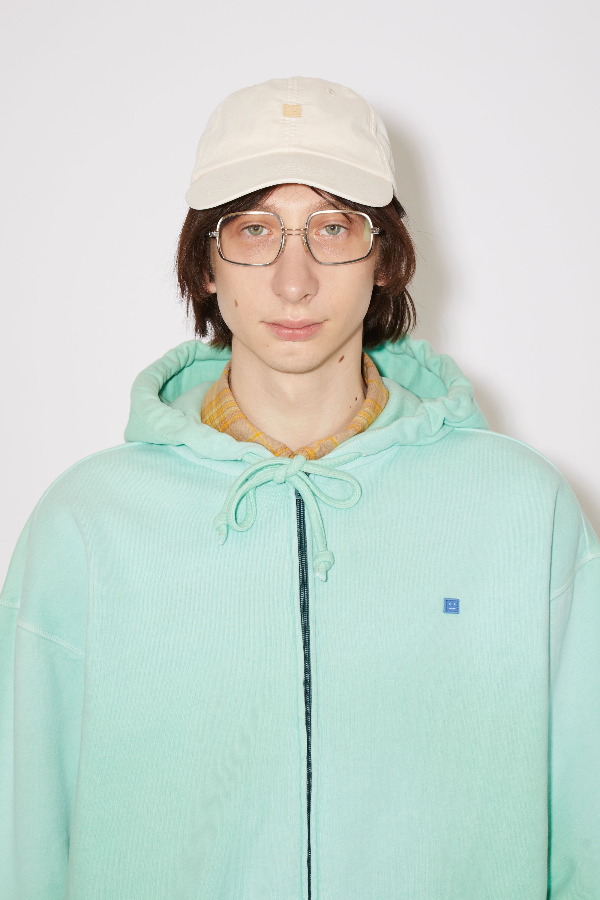 Face patch baseball cap - Cream beige - 3