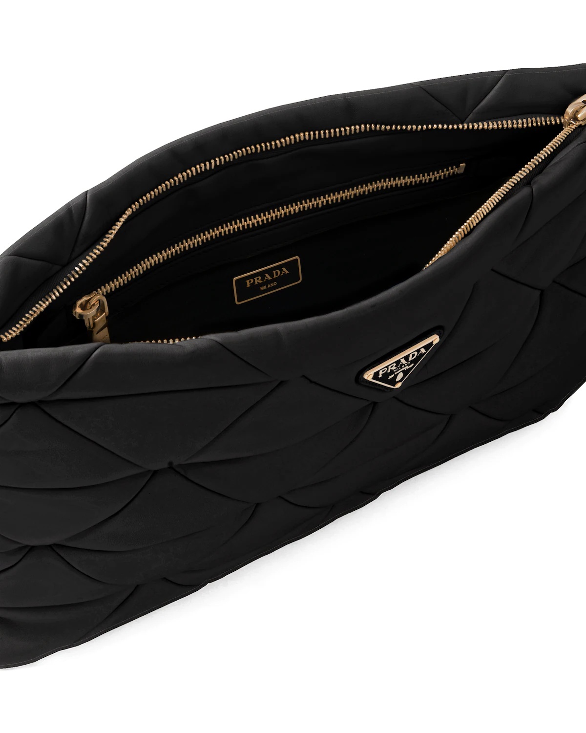 Prada System nappa  leather patchwork clutch - 5
