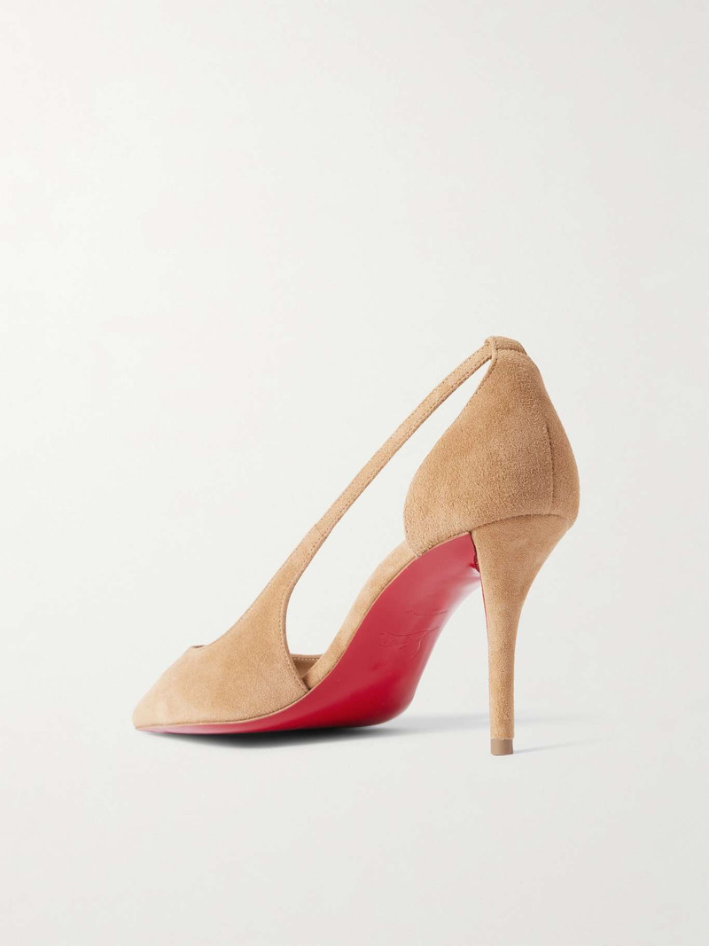 Apostrophatoric 80 cutout suede pumps 3