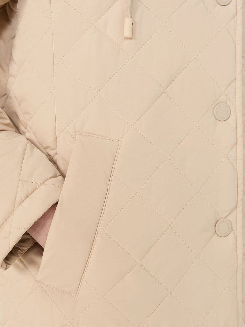 ERIO Water-repellent fabric padded parka - SAND 5