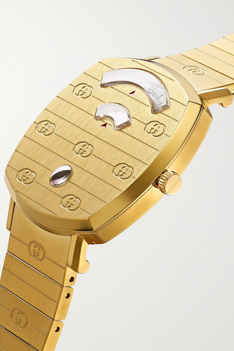 Grip 35mm gold PVD-plated stainless steel watch 3
