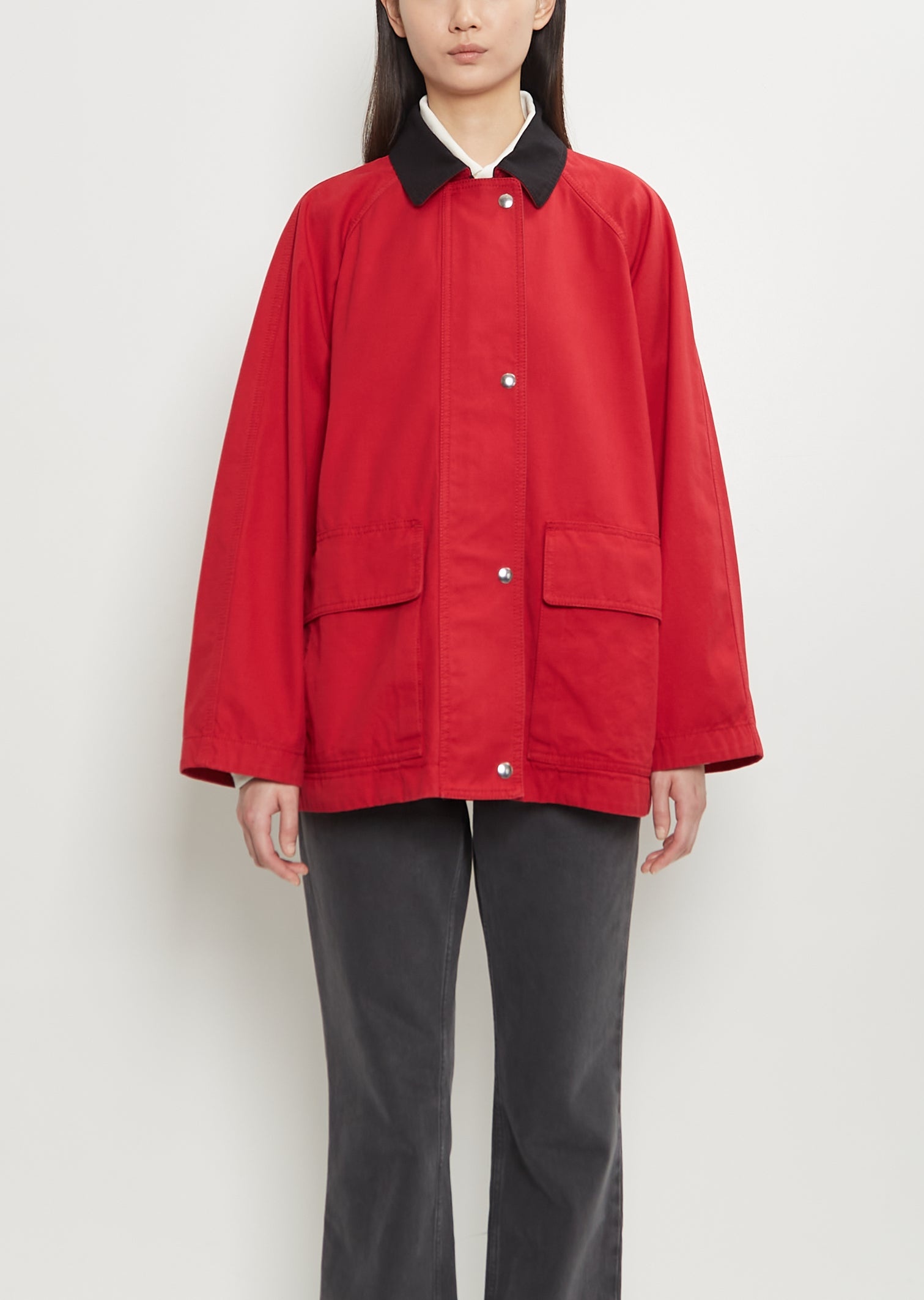 Elodianna Cotton Jacket — Red - 1