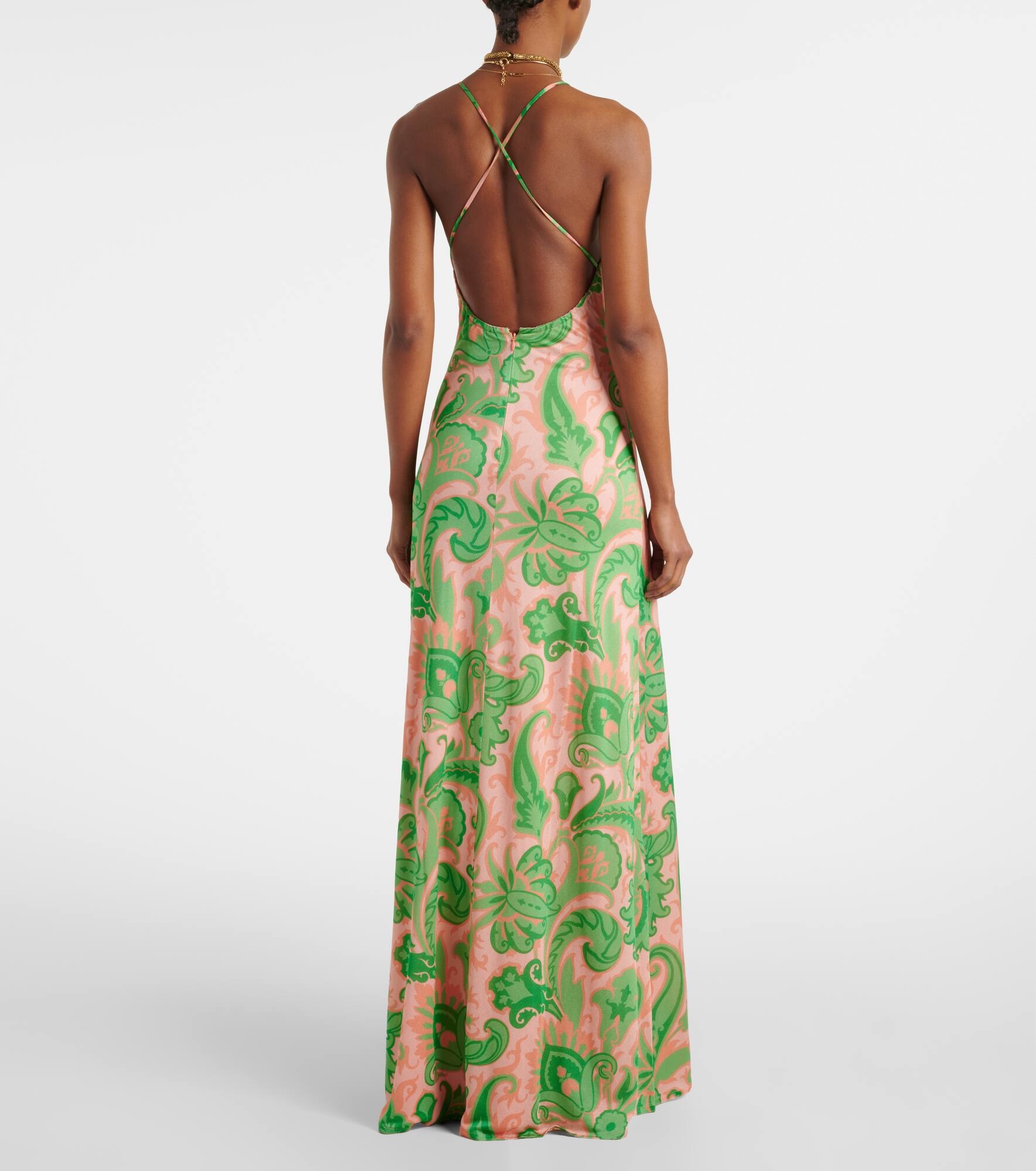 Halterneck maxi dress - 3
