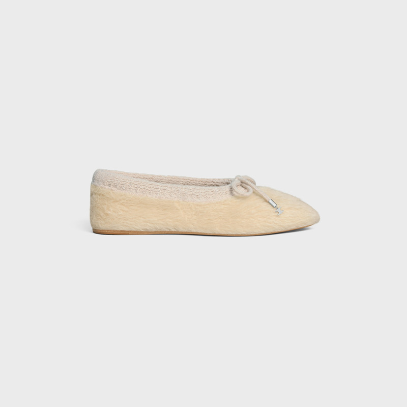 CELINE ABBY BALLERINA IN Alpaca Wool Fabric 1