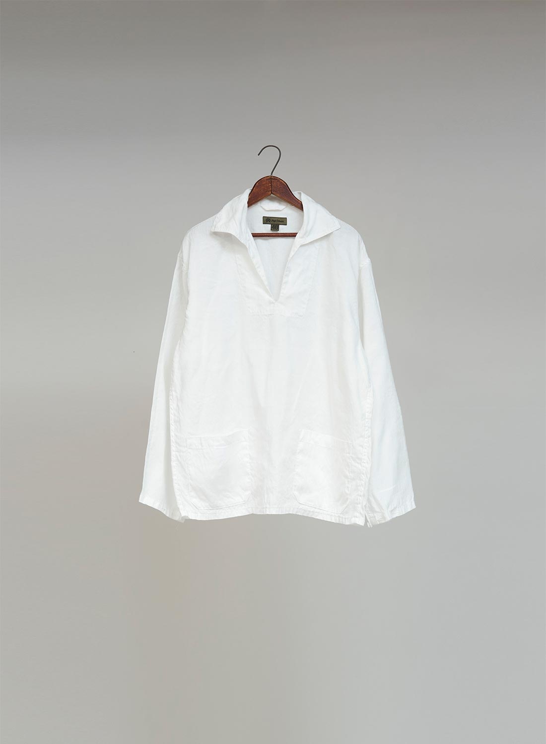 French Pullover Shirt Hemp in Off White - 1