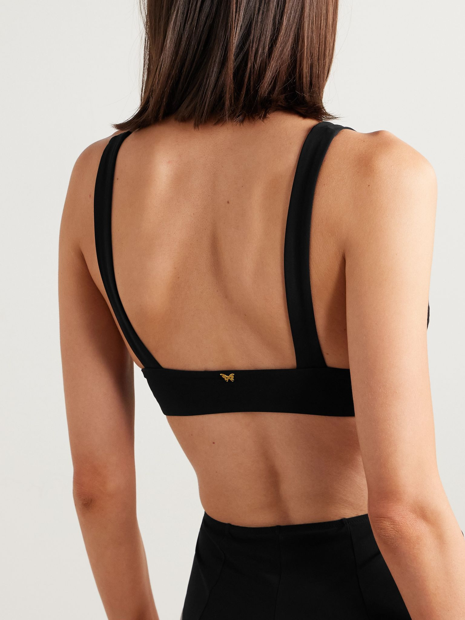 Echauffe embellished bikini top Black - 3