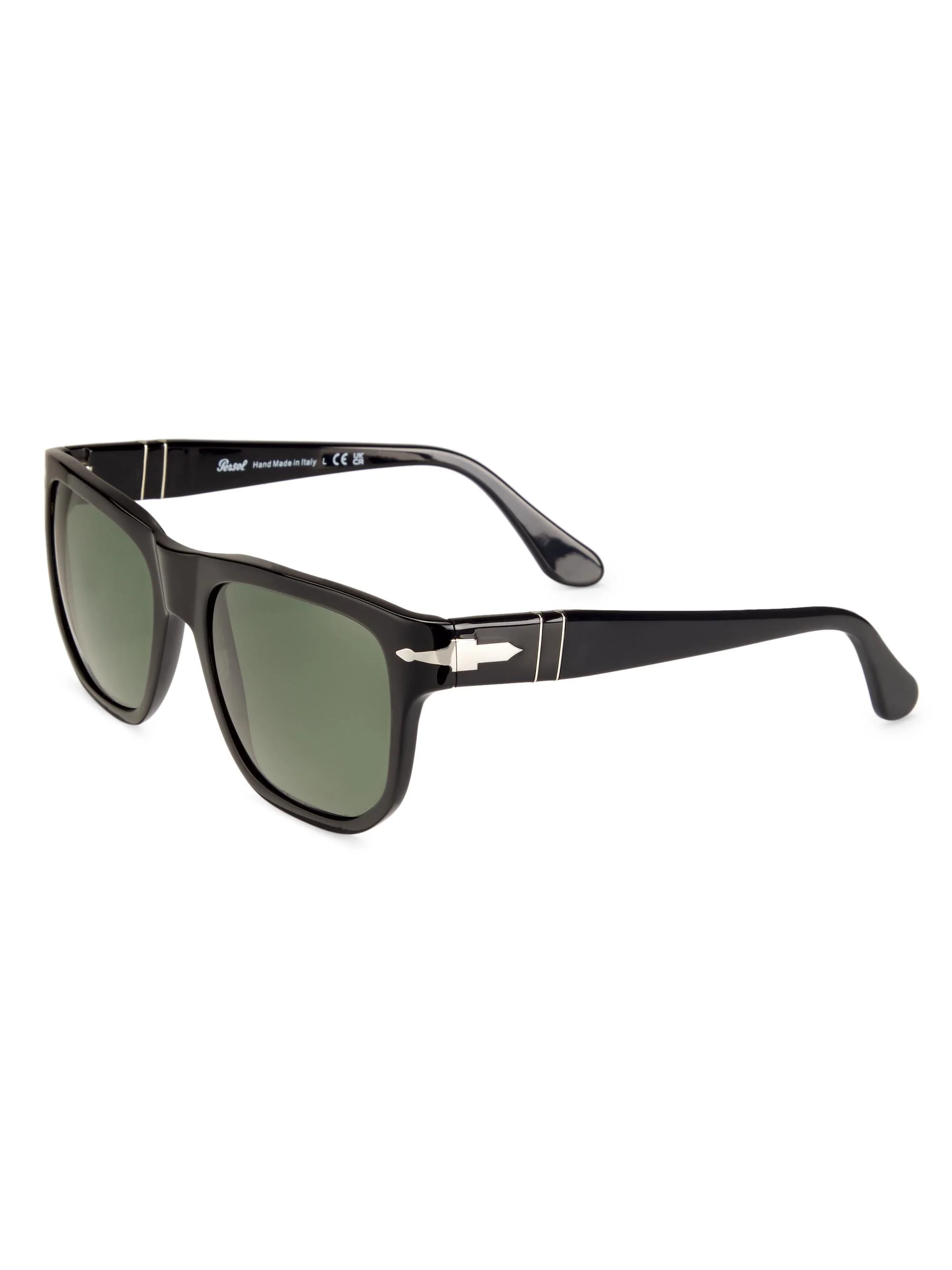 Men's 55MM Pillow Sunglasses - Black - 1