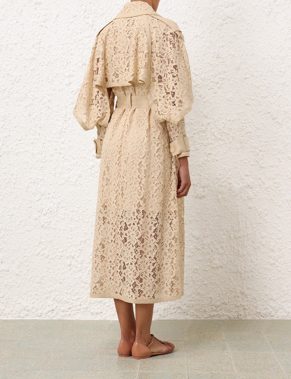 NATURA LACE TRENCH DRESS - 4