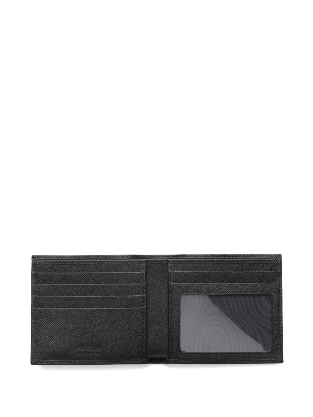 triangle-logo bi-fold leather wallet - 3