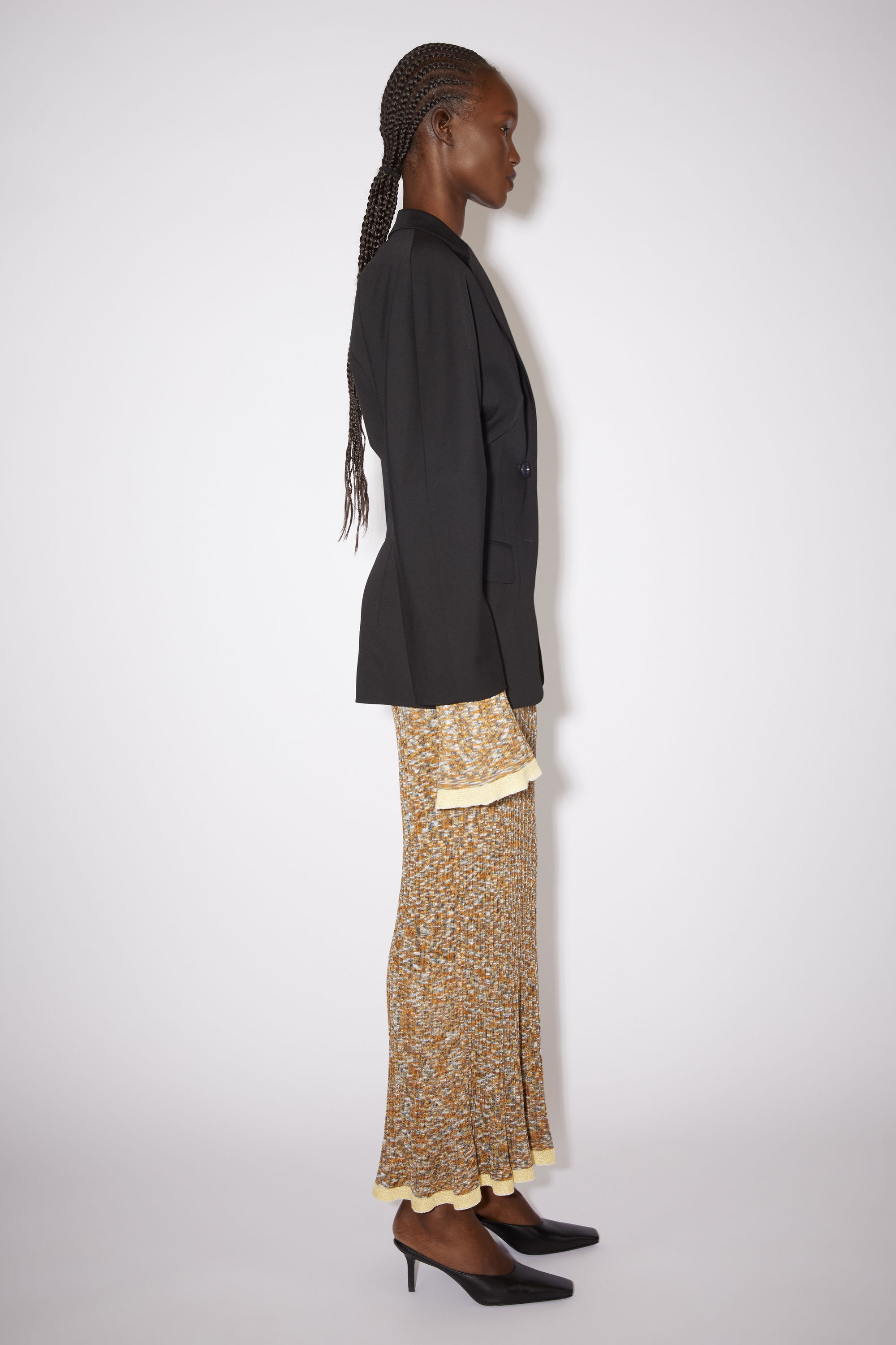 Stretch suit jacket - Black - 4