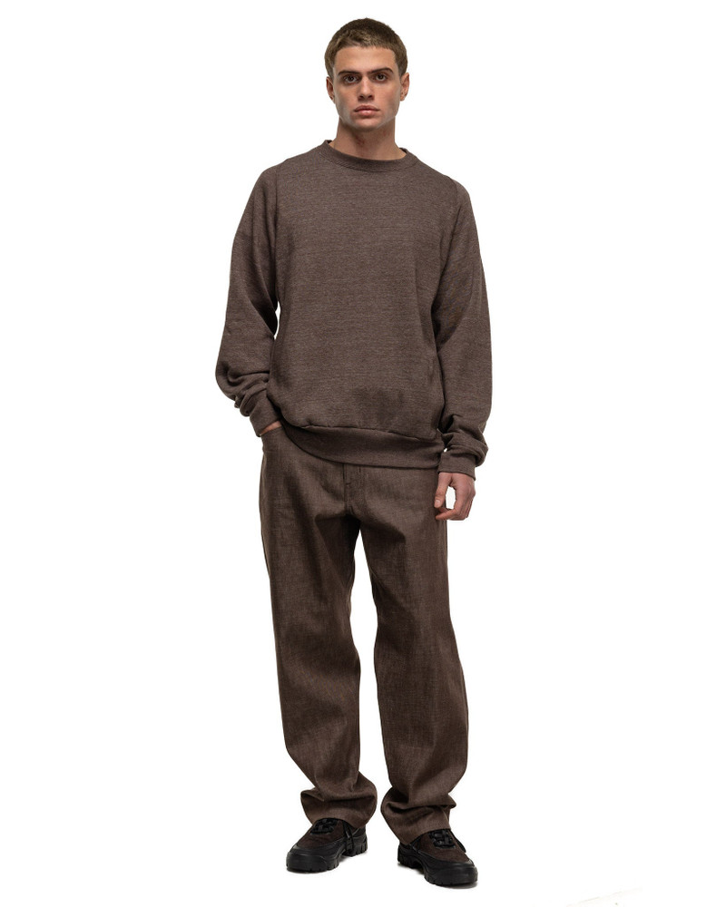 nonnative Dweller Crew Pullover C/P/R Sweat Brown outlook