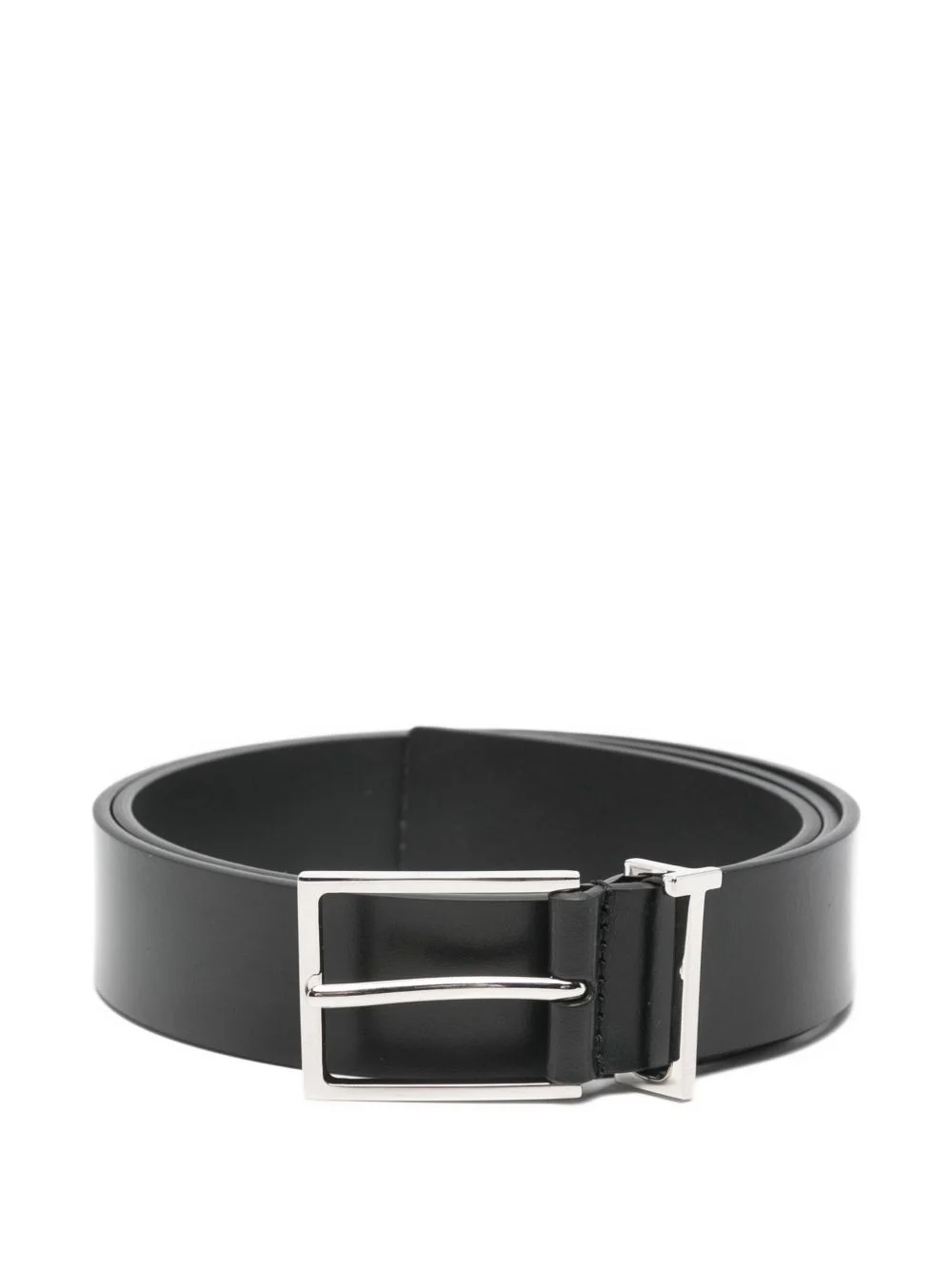 logo-loop leather belt - 1