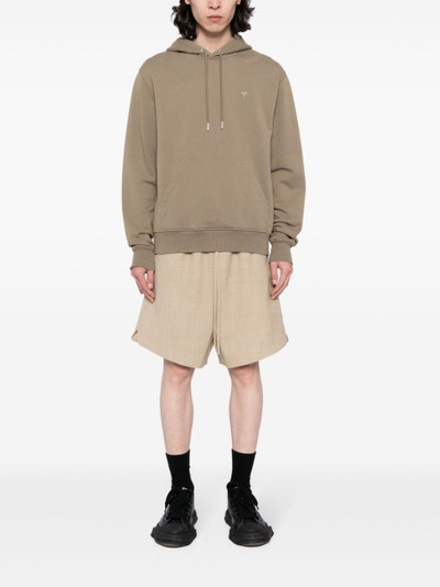 Fear of God logo-tag wool shorts outlook