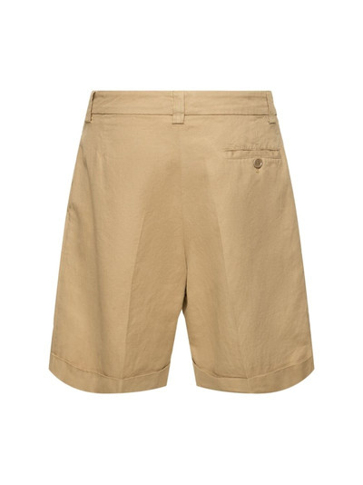 Aspesi Cotton gabardine knee length shorts outlook
