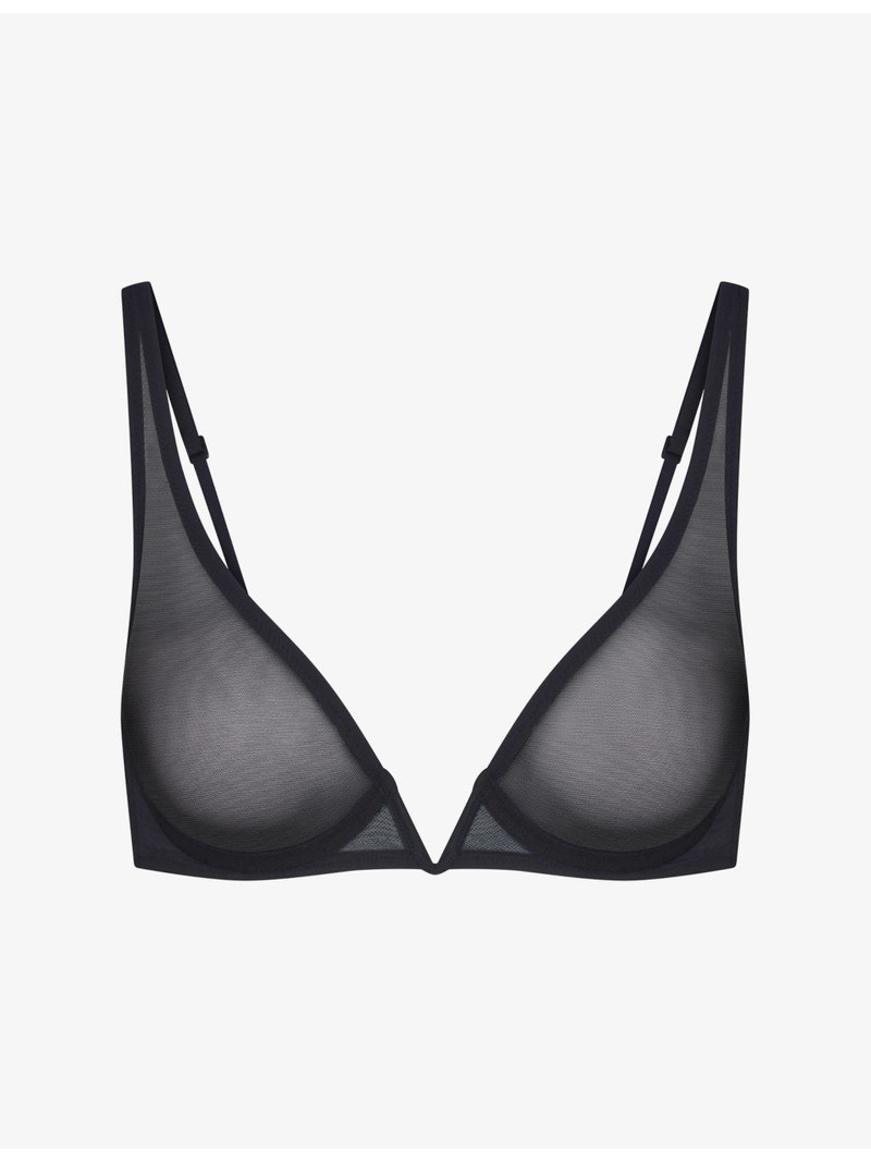 Ultra Fine Mesh Deep Plunge Bra 1