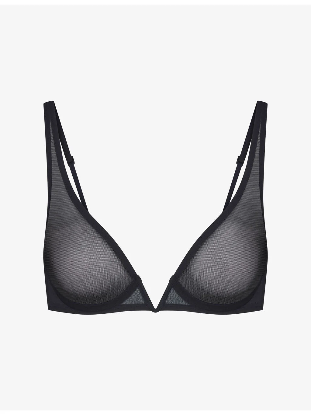 Ultra Fine Mesh Deep Plunge Bra - 1