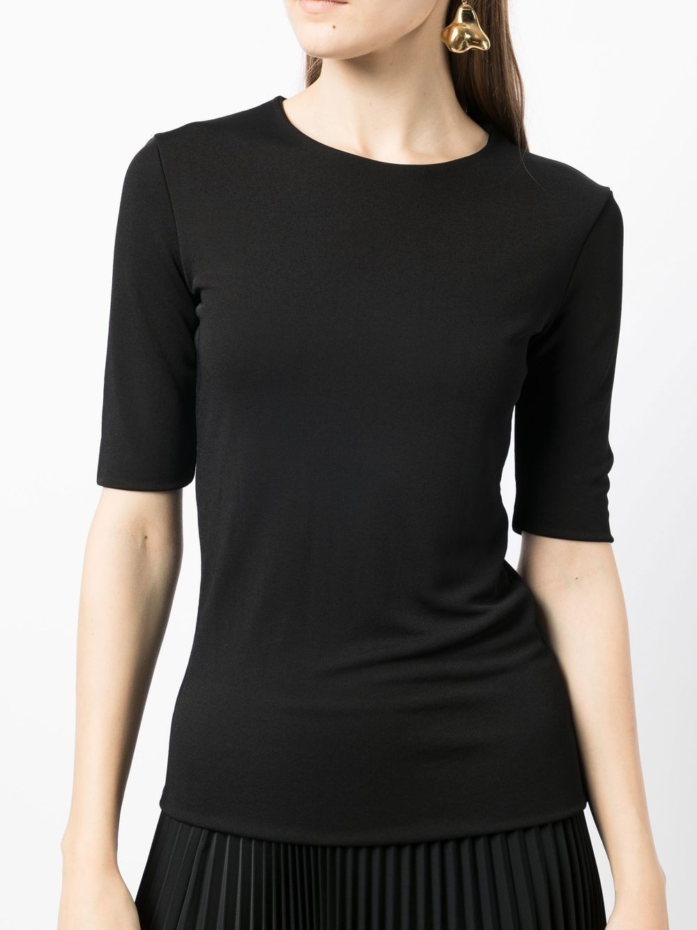 round neck short-sleeved T-shirt - 5