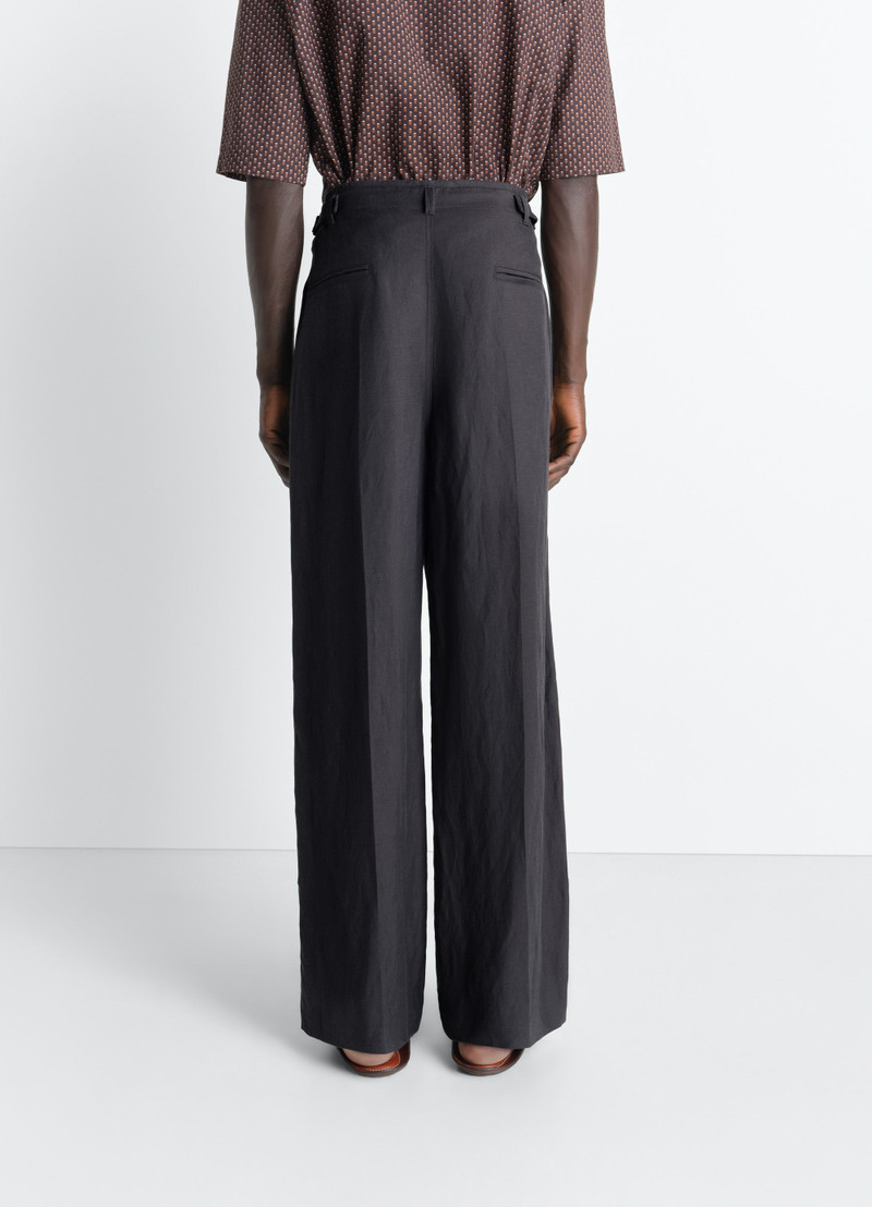 PLEATED TAILORED PANTS IN VISCOSE LINEN GABARDINE 6