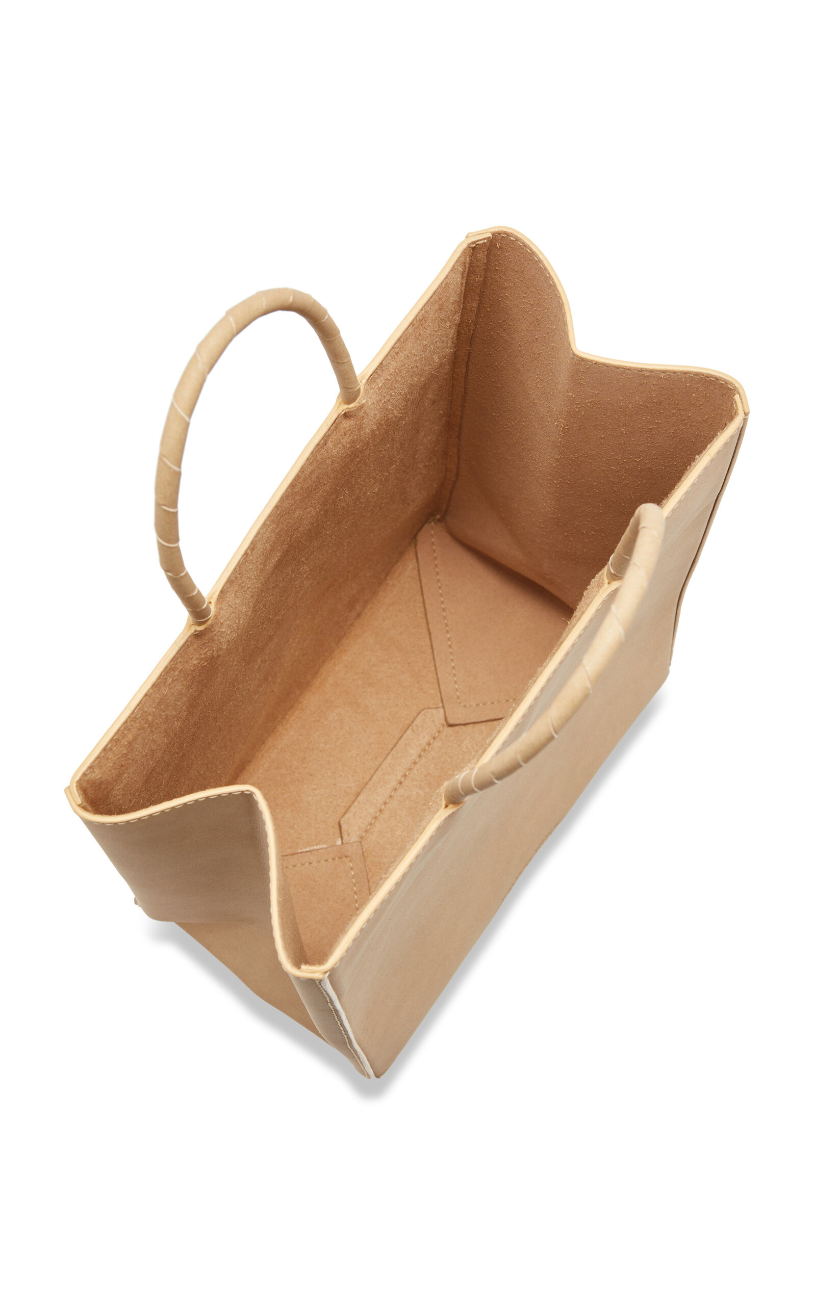 Small Paper Leather Shopping Bag neutral - 7