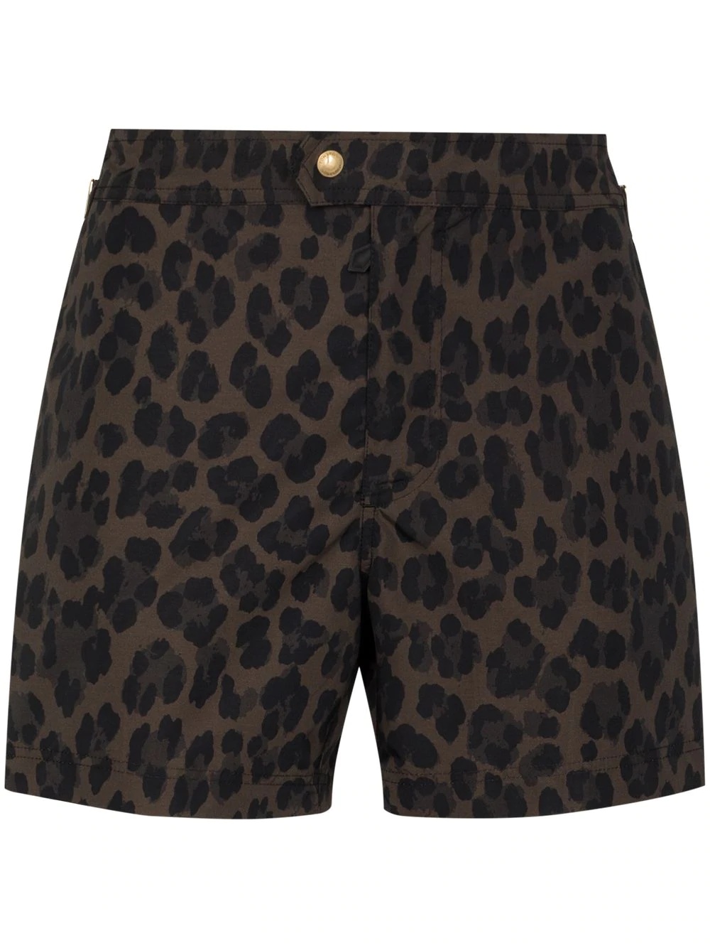 leopard print swim shorts - 1