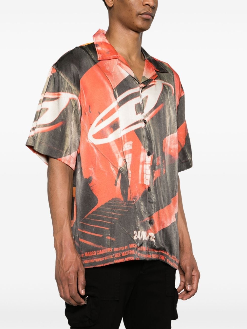 S-Hockney camp-collar shirt - 3