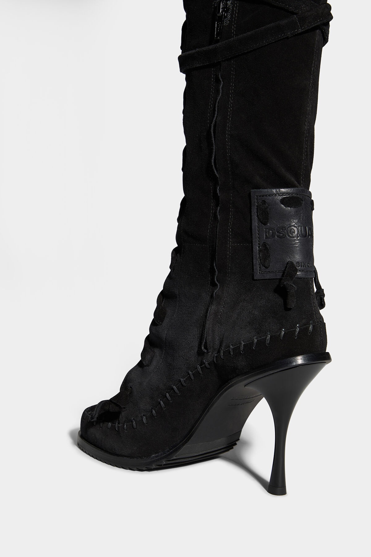 FRINGES HEELED BOOTS - 4