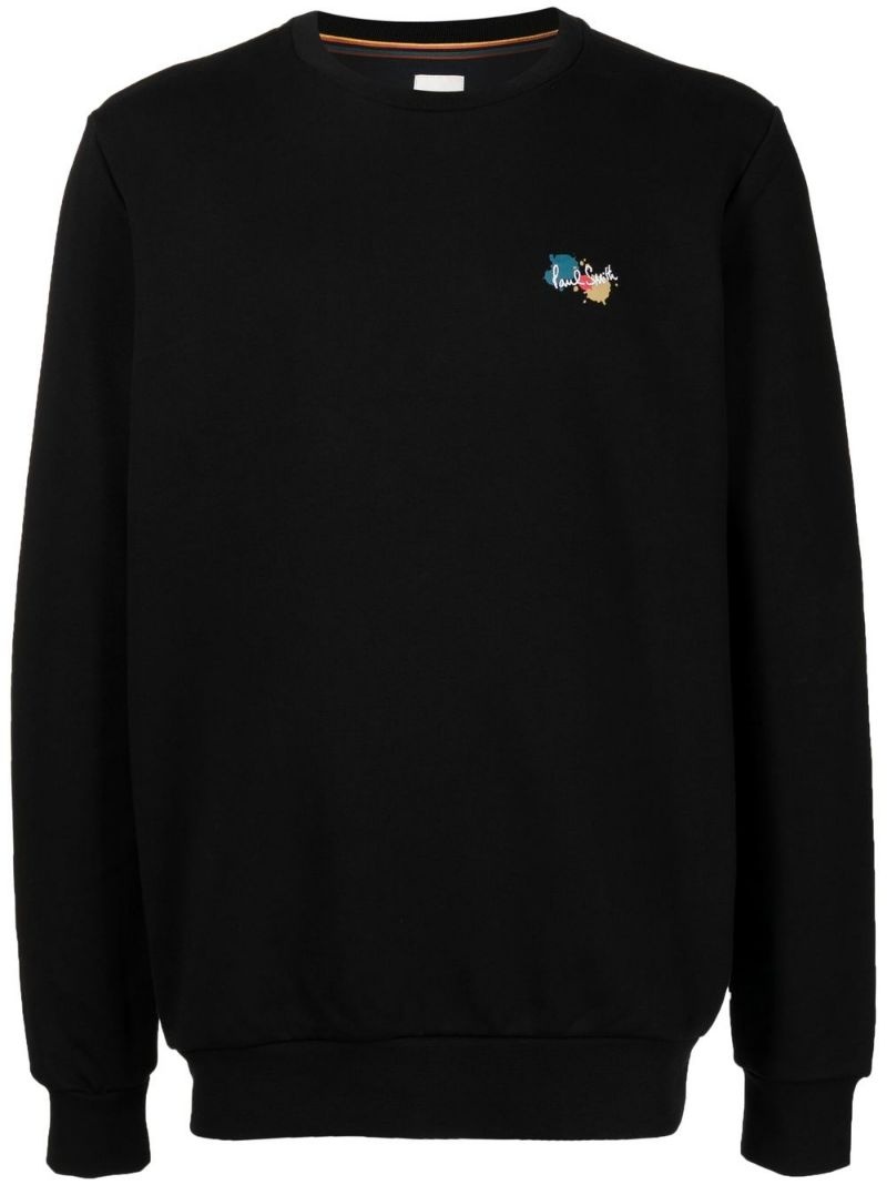 logo-print organic-cotton sweatshirt - 2