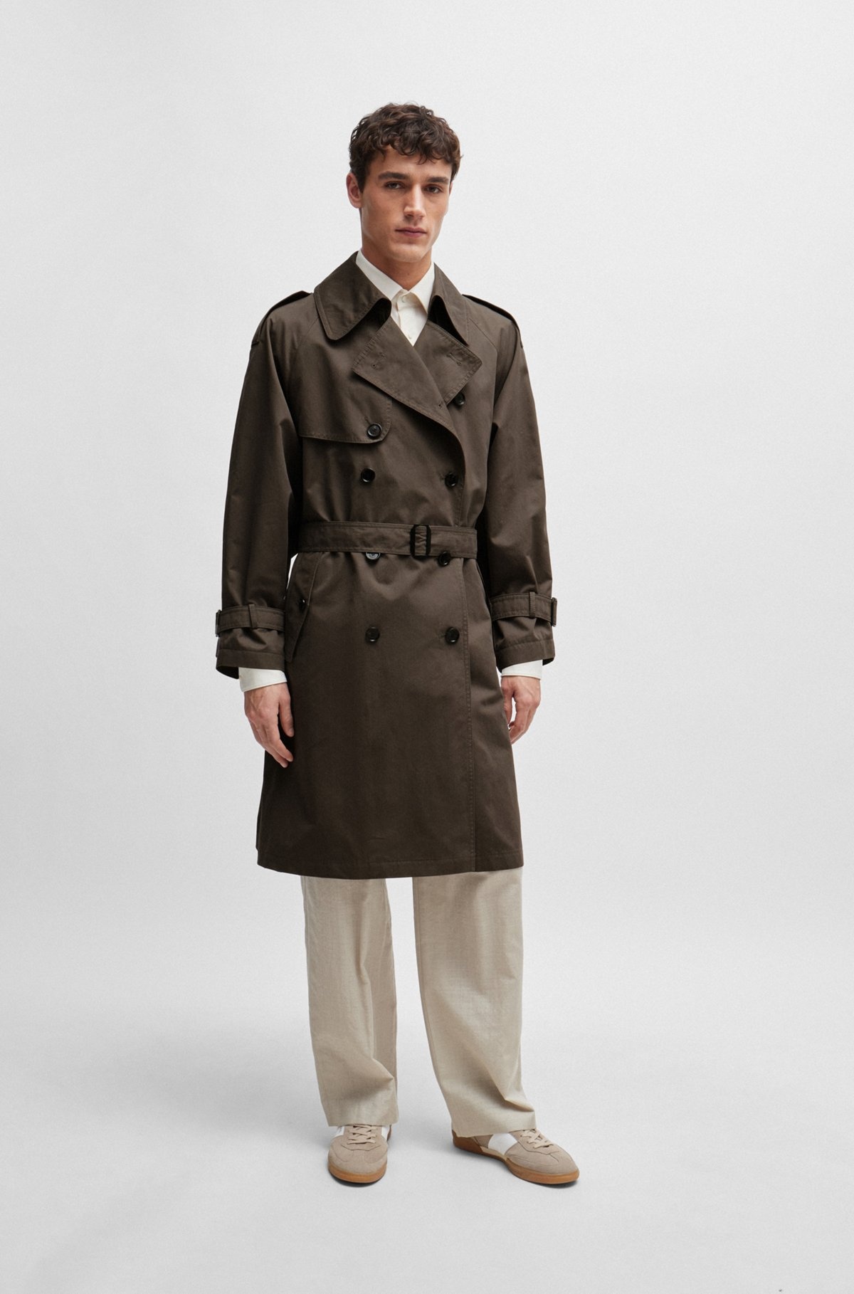 DOUBLE-BREASTED TRENCH COAT - 2