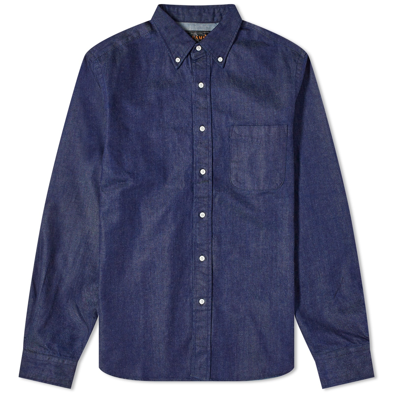 BEAMS PLUS Beams Plus Button Down Denim Work Shirt