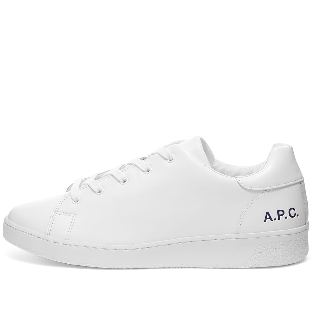 A.P.C. Leather Tennis Sneaker - 2