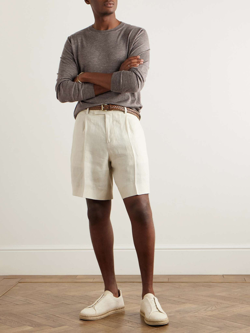 ZEGNA Mulberry Silk, Cashmere and Linen-Blend Sweater outlook