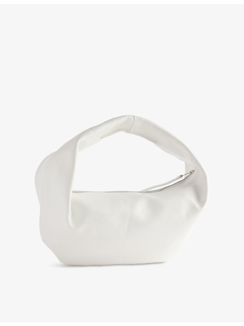 Olivia Medium Leather Hobo Bag - 4